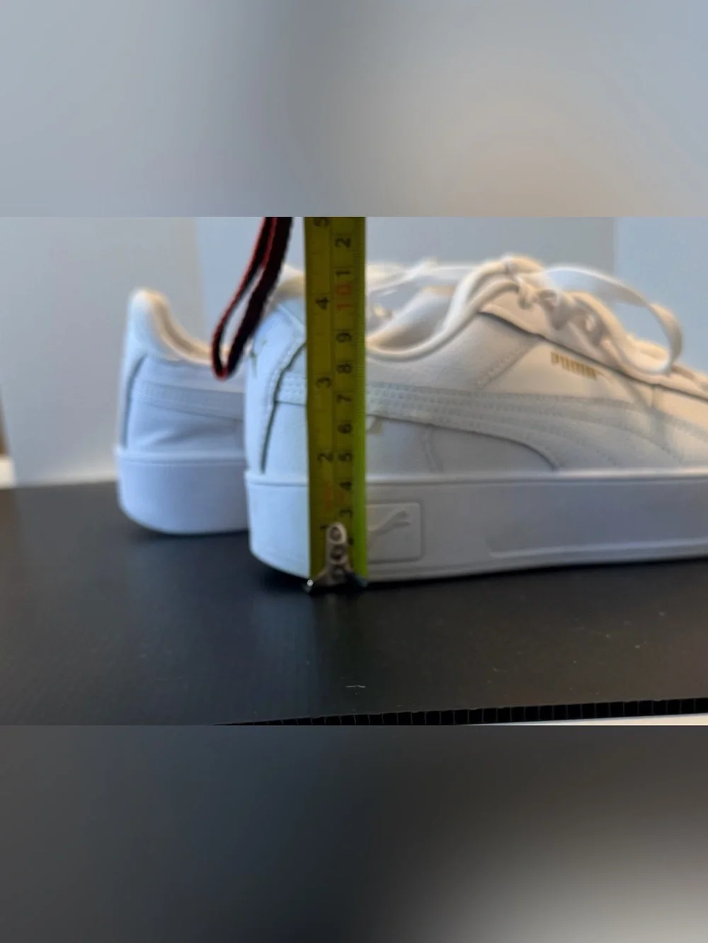 Puma Cream-White Elevated Lace-Up Sneakers